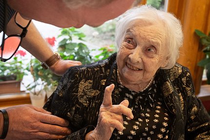 Paní Vlasta Šišková oslavila 101. narozeniny