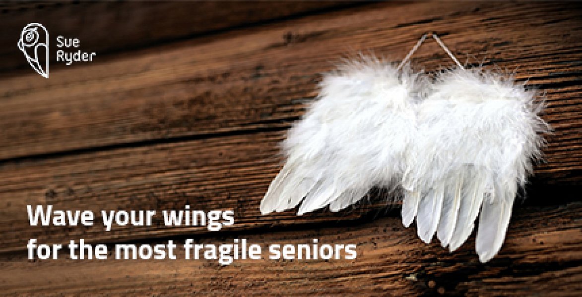 Hanging your wings up on a wall is easy. But we believe you have the stregth and desire to fly together with us alongside the most fragile of old people.